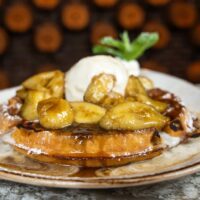 Banana Foster Waffle